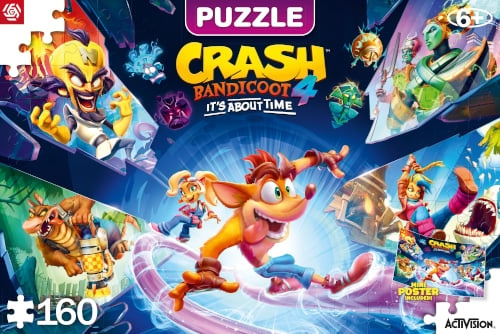 Good Loot Kinderen: Crash Bandicoot 4: It\'s About Time Puzzels - 160 in de groep SPORT, VRIJE TIJD & HOBBY / Hobby / Puzzel bij TP E-commerce Nordic AB (C94070)