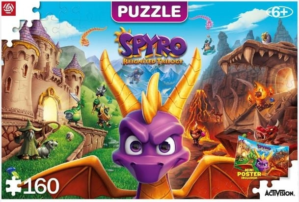 Good Loot Kinderen: Spyro Reignited Trilogie Puzzels - 160 in de groep SPORT, VRIJE TIJD & HOBBY / Hobby / Puzzel bij TP E-commerce Nordic AB (C94071)