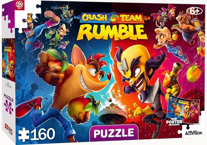 Good Loot Kinderen: Crash Rumble Helden Puzzels - 160 in de groep SPORT, VRIJE TIJD & HOBBY / Hobby / Puzzel bij TP E-commerce Nordic AB (C94073)