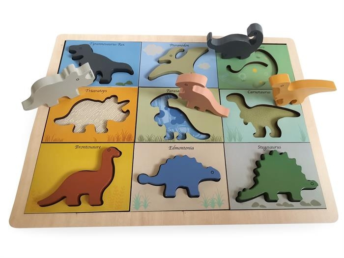 Magni Dino puzzel in hout 100% - 3275 in de groep SPORT, VRIJE TIJD & HOBBY / Hobby / Puzzel bij TP E-commerce Nordic AB (C94108)