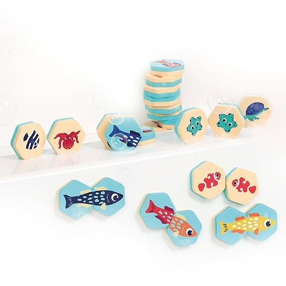 LUDI Memoryspelletjes voor in bad - (LU40081) in de groep SPEELGOED, KINDER- & BABYPRODUCTEN / Babygadgets / Bad bij TP E-commerce Nordic AB (C94118)