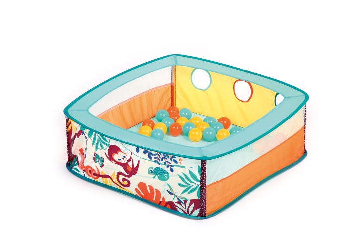 LUDI Ballenbad met ballen - Jungle - (LU20018) in de groep SPEELGOED, KINDER- & BABYPRODUCTEN / Buitenspeelgoed / Speeltent bij TP E-commerce Nordic AB (C94134)