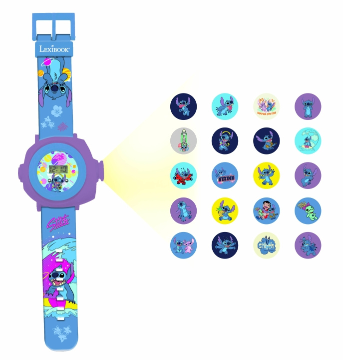 Lexibook Stitch digitaal projectiehorloge (DMW050D) in de groep SPEELGOED, KINDER- & BABYPRODUCTEN / Speelgoed / Elektronica en media / Andere elektronica en media bij TP E-commerce Nordic AB (C94160)