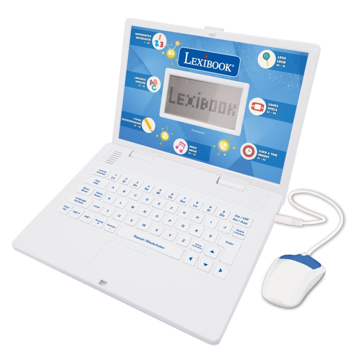 Lexibook Tweetalige laptop - 124 activiteiten (DE/EN) (JC598i3) in de groep SPEELGOED, KINDER- & BABYPRODUCTEN / Speelgoed / Elektronica en media / Interactief speelgoed bij TP E-commerce Nordic AB (C94171)