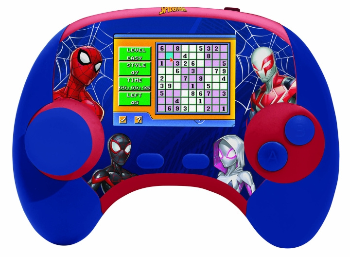 Lexibook Spider-Man Tweetalige onderwijsconsole met LCD-scherm (EN/FR) (JCG100SPi1) in de groep SPEELGOED, KINDER- & BABYPRODUCTEN / Speelgoed / Elektronica en media / Interactief speelgoed bij TP E-commerce Nordic AB (C94172)