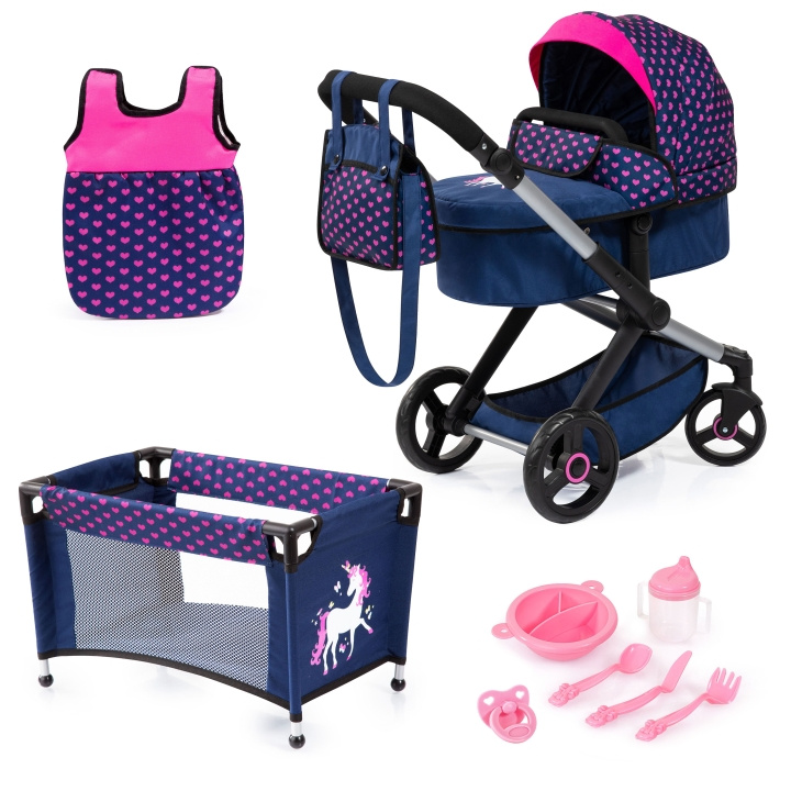 Bayer Poppenwagen Xeo mega set (17054AB) in de groep SPEELGOED, KINDER- & BABYPRODUCTEN / Speelgoed / Docks & Accessoires bij TP E-commerce Nordic AB (C94222)