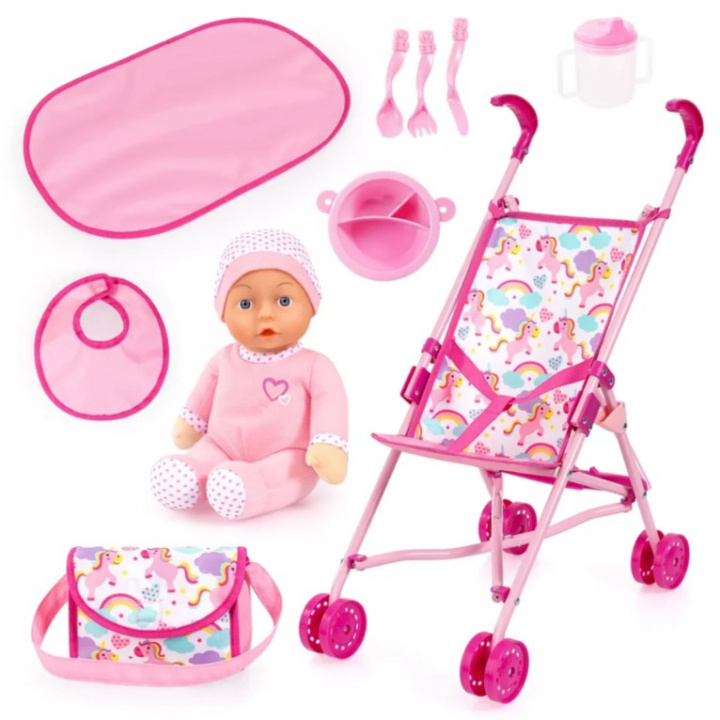 Bayer Poppen Paraplu Wandelwagen (30585AB) in de groep SPEELGOED, KINDER- & BABYPRODUCTEN / Speelgoed / Docks & Accessoires bij TP E-commerce Nordic AB (C94227)