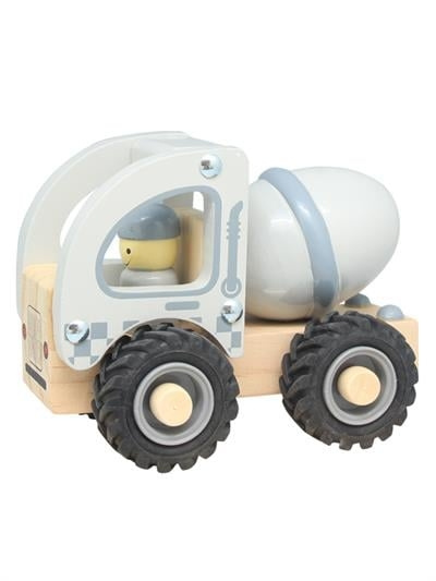 Magni Houten cementwagen met rubberen wielen (5593) in de groep SPEELGOED, KINDER- & BABYPRODUCTEN / Speelgoed / Speelgoed bij TP E-commerce Nordic AB (C94344)