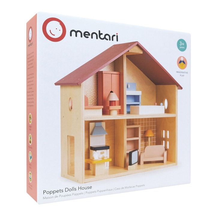 Mentari Poppenhuis met meubels - Poppets House - (MT7601) in de groep SPEELGOED, KINDER- & BABYPRODUCTEN / Speelgoed / Speelset bij TP E-commerce Nordic AB (C94371)