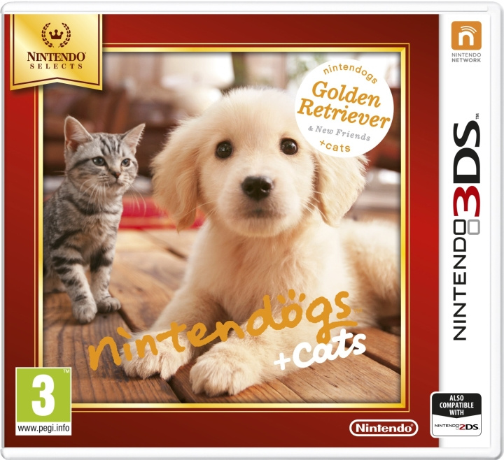 Nintendogs and Cats 3D: Golden Retriever (3DS) in de groep HOME ELECTRONICS / Spelconsoles en accessoires / Nintendo 3DS bij TP E-commerce Nordic AB (C94418)