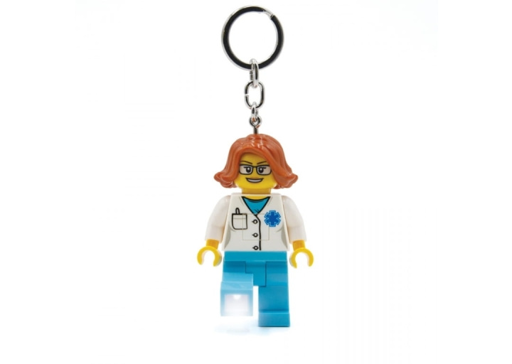 LEGO LED - Sleutelhanger met LED - Vrouwelijke Dokter (4006036-LGL-KE185H) in de groep SPORT, VRIJE TIJD & HOBBY / Accessoires / Overige accessoires bij TP E-commerce Nordic AB (C94488)