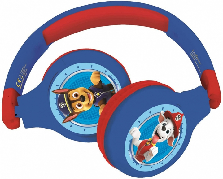 Lexibook Paw Patrol - 2 in 1 opvouwbare hoofdtelefoon (HPBT010PA) in de groep HOME ELECTRONICS / Audio & Beeld / Koptelefoon & Accessoires / Koptelefoon bij TP E-commerce Nordic AB (C94502)