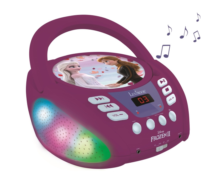 Lexibook Disney Frozen - Bluetooth CD-speler (RCD109FZ) in de groep HOME ELECTRONICS / Audio & Beeld / Thuisbioscoop, Hifi en Draagbaar / Draagbare audiospelers / CD spelers bij TP E-commerce Nordic AB (C94503)