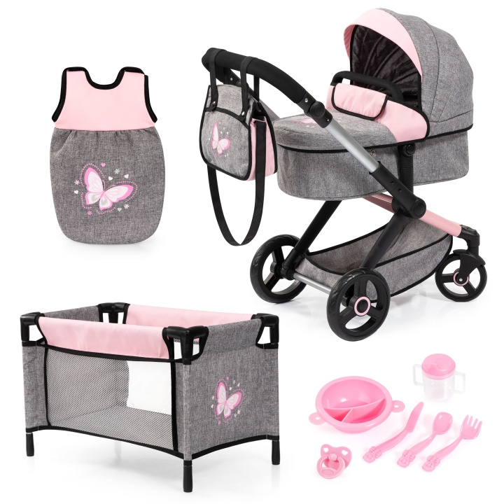 Bayer Poppenwagen Xeo mega set (17033AD) in de groep SPEELGOED, KINDER- & BABYPRODUCTEN / Speelgoed / Docks & Accessoires bij TP E-commerce Nordic AB (C94512)