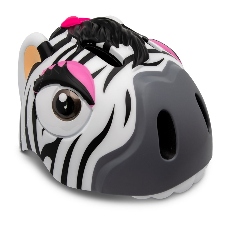 Crazy Safety Zebra fietshelm - zwart/wit (49-55cm) (100901-01-01) in de groep SPORT, VRIJE TIJD & HOBBY / Sportuitrusting / Fietsaccessoires / Helmen bij TP E-commerce Nordic AB (C94514)