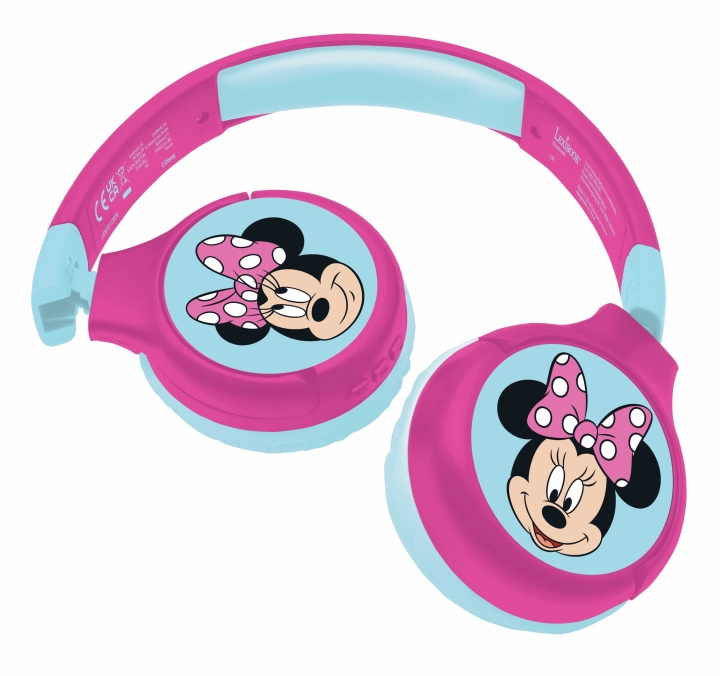 Lexibook Disney Minnie Mouse - 2-in-1 opvouwbare hoofdtelefoon (HPBT010MN) in de groep HOME ELECTRONICS / Audio & Beeld / Koptelefoon & Accessoires / Koptelefoon bij TP E-commerce Nordic AB (C94528)