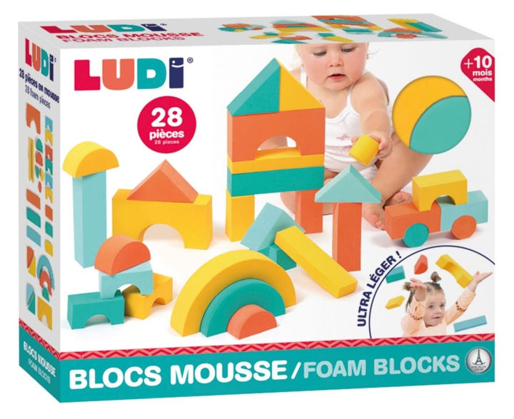 LUDI Schuimblokken - LU30091 in de groep SPEELGOED, KINDER- & BABYPRODUCTEN / Speelgoed / Bouwspeelgoed / Bouwblokken bij TP E-commerce Nordic AB (C94539)