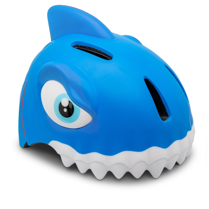 Crazy Safety Shark fietshelm - Blauw (49-55cm) (100501-04-01) in de groep SPORT, VRIJE TIJD & HOBBY / Sportuitrusting / Fietsaccessoires / Helmen bij TP E-commerce Nordic AB (C94577)