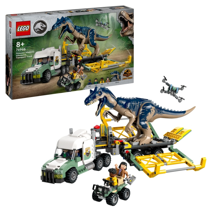 LEGO Jurassic World - Dinosaurus Missies: Allosaurus transportwagen (76966) in de groep SPEELGOED, KINDER- & BABYPRODUCTEN / Speelgoed / Bouwspeelgoed / Lego bij TP E-commerce Nordic AB (C94580)