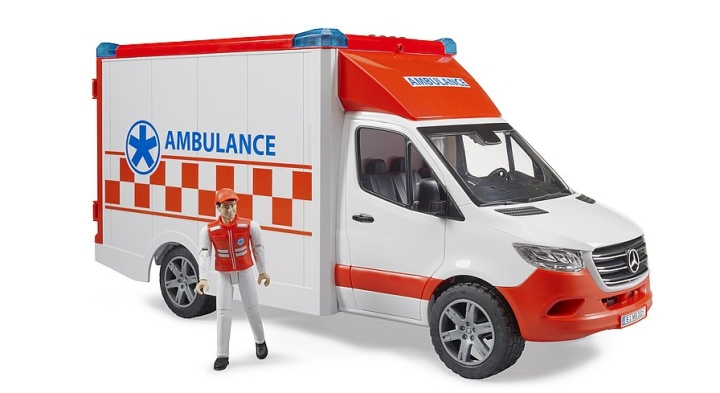 Bruder MB Sprinter ambulance met chauffeur (02676) in de groep SPEELGOED, KINDER- & BABYPRODUCTEN / Speelgoed / Speelgoedauto\'s bij TP E-commerce Nordic AB (C94653)