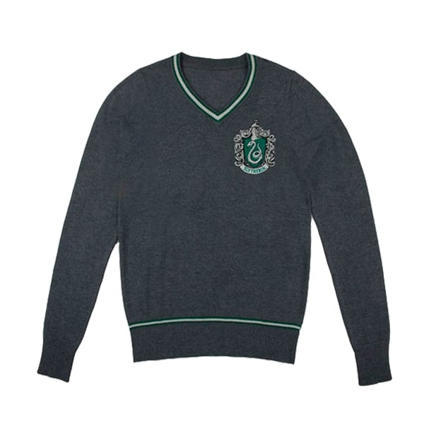 Harry Potter Slytherin - Grijze gebreide trui - Large in de groep SPORT, VRIJE TIJD & HOBBY / Accessoires / T-shirts bij TP E-commerce Nordic AB (C94679)