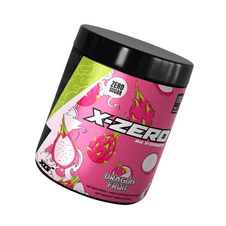 X-GAMER Energidryckspulver X-Zero 160 gram Dragon Fruit in de groep COMPUTERS & RANDAPPARATUUR / GAMING / Energiedrankjes voor gamers bij TP E-commerce Nordic AB (C94720)