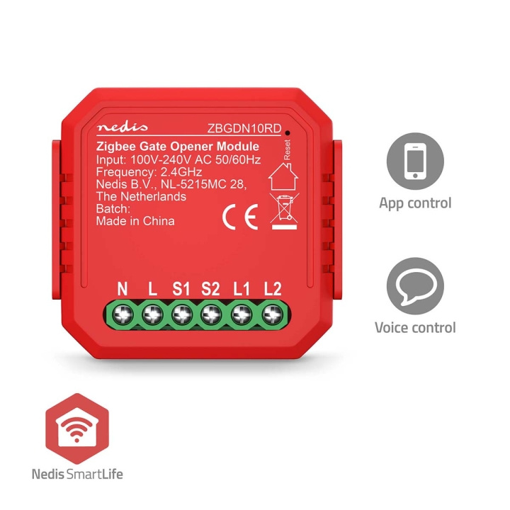 Nedis SmartLife Schakelaar | Zigbee 3.0 | 2.5 W | Kroonsteen | App beschikbaar voor: Android™ / IOS in de groep HUISHOUDEN & TUIN / Elektriciteit & Verlichting / Elektrische installatie / Accessoires bij TP E-commerce Nordic AB (C94863)