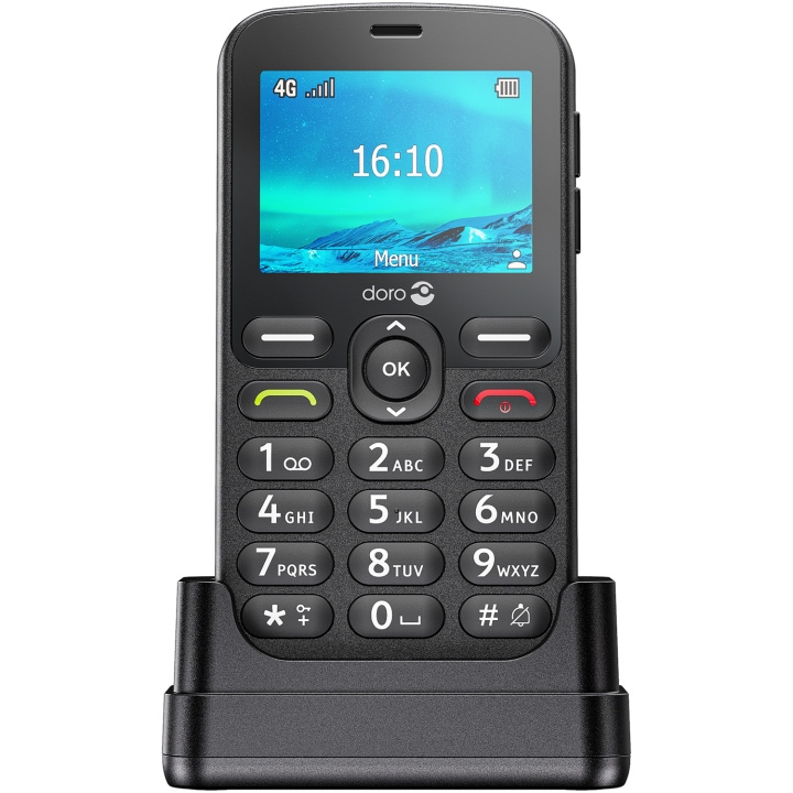 Doro 1881 4G Svart in de groep SMARTPHONE & TABLETS / Mobiele telefoons & smartphones bij TP E-commerce Nordic AB (C94872)