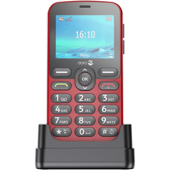 Doro 1881 4G Röd in de groep SMARTPHONE & TABLETS / Mobiele telefoons & smartphones bij TP E-commerce Nordic AB (C94873)