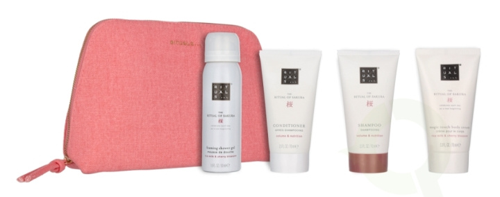 Rituals The Ritual of Sakura Giftset 260 ml Foaming SG 50ml/Body Cream 70ml/Conditioner 70ml/Shampoo 70ml in de groep BEAUTY & HEALTH / Cadeausets / Cadeausets voor haar bij TP E-commerce Nordic AB (C94960)