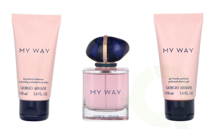 Armani My Way Giftset 150 ml Edp Spray 50ml/Body Lotion 50ml/Shower Gel 50ml in de groep BEAUTY & HEALTH / Cadeausets / Cadeausets voor haar bij TP E-commerce Nordic AB (C94965)