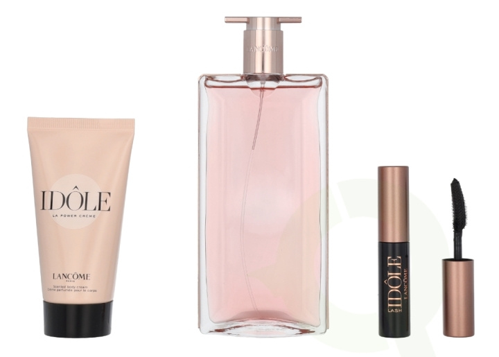 Lancome Idole Giftset 102.5 ml Edp Spray 50ml/Power Cream 50ml/Lash Mascara 2.5ml in de groep BEAUTY & HEALTH / Cadeausets / Cadeausets voor haar bij TP E-commerce Nordic AB (C94966)