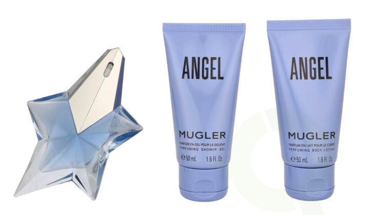 Thierry Mugler Angel Giftset 125 ml Edp Spray 25ml/Lotion 50ml/Shower Gel 50ml in de groep BEAUTY & HEALTH / Cadeausets / Cadeausets voor haar bij TP E-commerce Nordic AB (C94968)