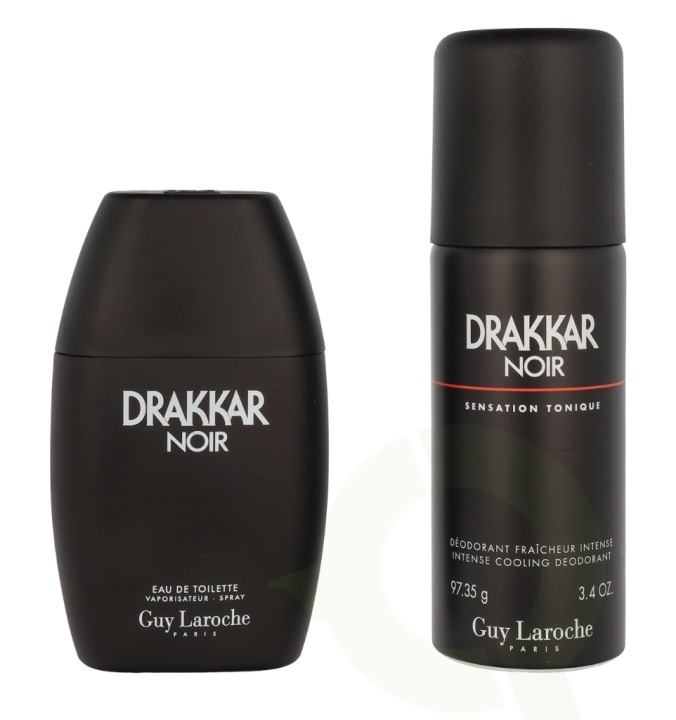 Guy Laroche Drakkar Noir Giftset 250 ml Edt Spray 100ml/Deo Spray 150ml in de groep BEAUTY & HEALTH / Cadeausets / Cadeausets voor hem bij TP E-commerce Nordic AB (C95010)