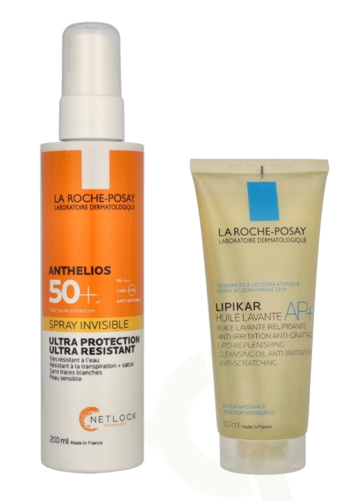 La Roche LRP Anthelios + Lipikar Duo Set 300 ml Anthelios Invisible Spray 200ml/Lipikar AP+ Oil 100ml in de groep BEAUTY & HEALTH / Huidsverzorging / Zonnebank / Zonnebescherming bij TP E-commerce Nordic AB (C95025)