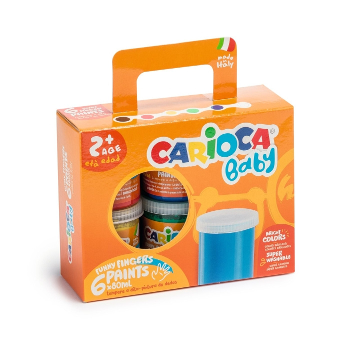 CARIOCA Baby 6 vingerverf (809431) in de groep SPEELGOED, KINDER- & BABYPRODUCTEN / Speelgoed / Ambachten bij TP E-commerce Nordic AB (C95339)