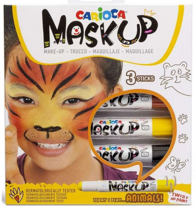 CARIOCA Mask Up - Make-up Sticks - Dieren (3 stuks) (809490) in de groep SPEELGOED, KINDER- & BABYPRODUCTEN / Speelgoed / Ambachten bij TP E-commerce Nordic AB (C95360)