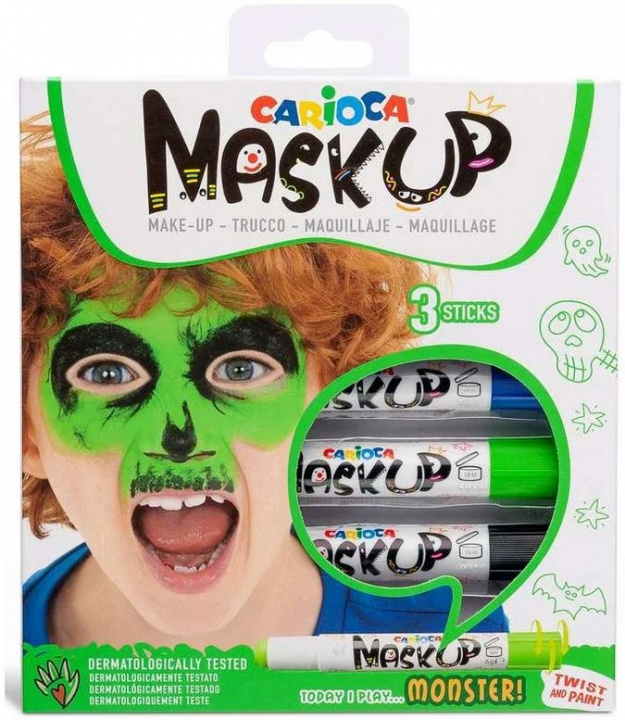 CARIOCA Mask Up - Make-up Sticks - Monster (3 stk) (809493) in de groep SPEELGOED, KINDER- & BABYPRODUCTEN / Speelgoed / Ambachten bij TP E-commerce Nordic AB (C95362)