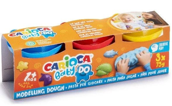 CARIOCA Babydeeg (3x75gr.) (809445) in de groep SPEELGOED, KINDER- & BABYPRODUCTEN / Speelgoed / Ambachten bij TP E-commerce Nordic AB (C95364)