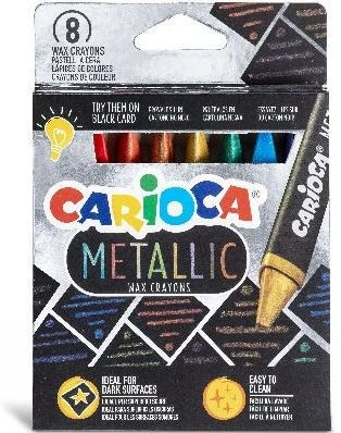 CARIOCA Metallic waskrijtjes, 8 stuks (809437) in de groep SPEELGOED, KINDER- & BABYPRODUCTEN / Speelgoed / Ambachten bij TP E-commerce Nordic AB (C95369)