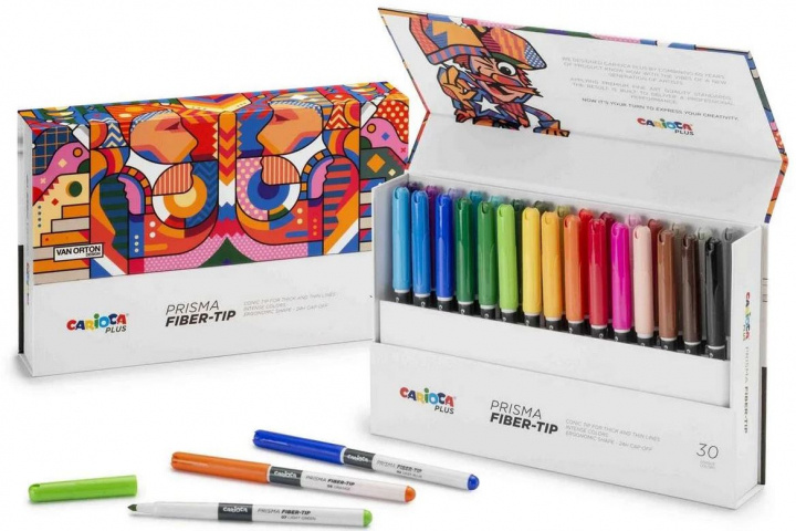 CARIOCA Plus - Prisma marker, 30 st (809304) in de groep SPORT, VRIJE TIJD & HOBBY / Hobby / Schilderen & tekenen / Pennen, kleurpotloden en inkt bij TP E-commerce Nordic AB (C95373)