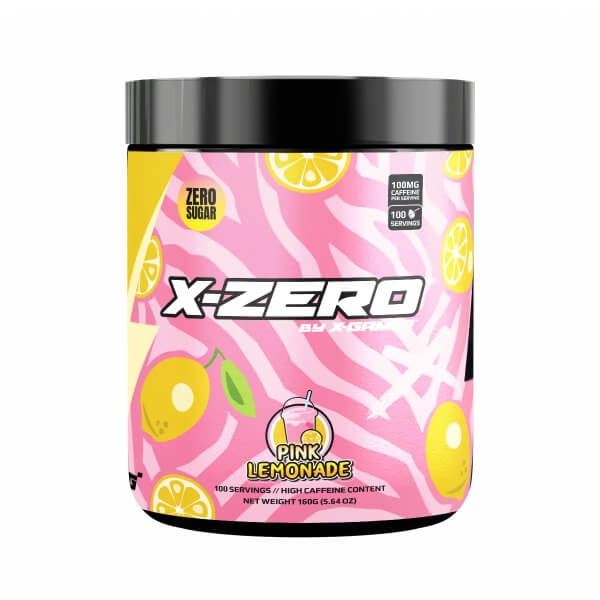 X-GAMER Energidryckspulver X-Zero 160 gram Pink Lemonade in de groep COMPUTERS & RANDAPPARATUUR / GAMING / Energiedrankjes voor gamers bij TP E-commerce Nordic AB (C95413)