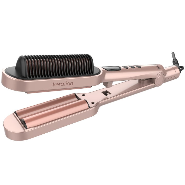 GA.MA Keration Waver & Brush Styler GI1901 in de groep BEAUTY & HEALTH / Haar & Styling / Stylingtools / Krultangen bij TP E-commerce Nordic AB (C95444)