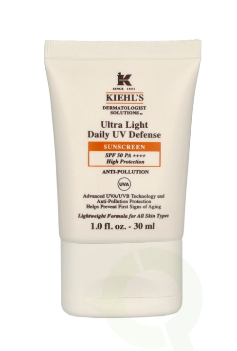 Kiehl\'s D.S. Ultra Light Daily UV Defense Sunscreen SPF50 30 ml in de groep BEAUTY & HEALTH / Huidsverzorging / Zonnebank / Zonnebescherming bij TP E-commerce Nordic AB (C95535)