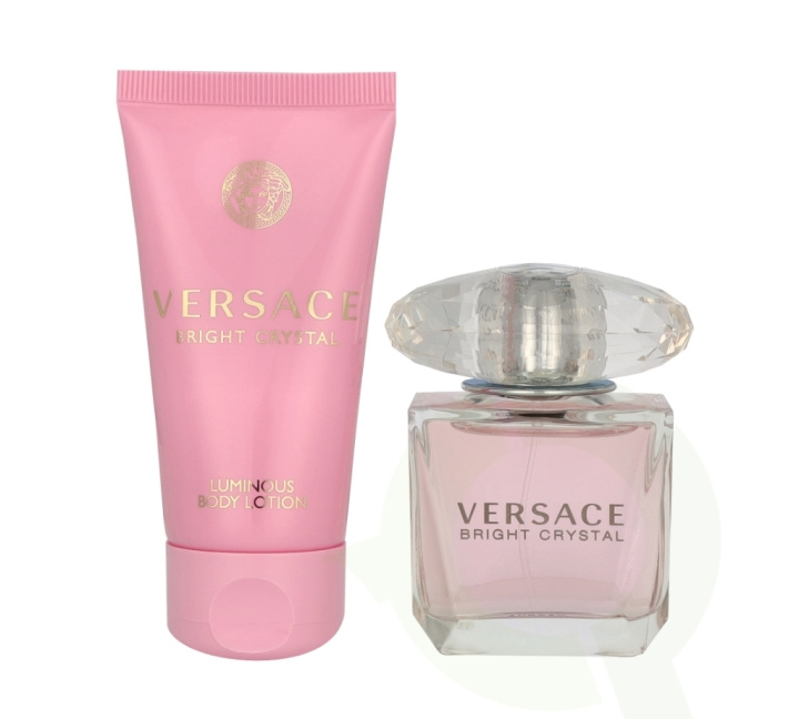 Versace Bright Crystal Giftset 80 ml Edt Spray 30ml/Luminous Body Lotion 50ml in de groep BEAUTY & HEALTH / Cadeausets / Cadeausets voor haar bij TP E-commerce Nordic AB (C95721)