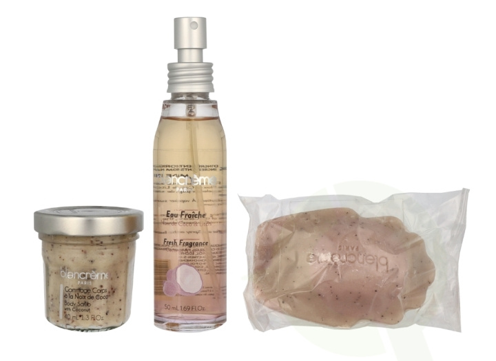 Blancreme Season Essentials Set - Coconut & Lychee 160 ml Fresh Fragrance 50ml/Soap 70gr/Body Scrub 40ml in de groep BEAUTY & HEALTH / Cadeausets / Cadeausets voor haar bij TP E-commerce Nordic AB (C95738)