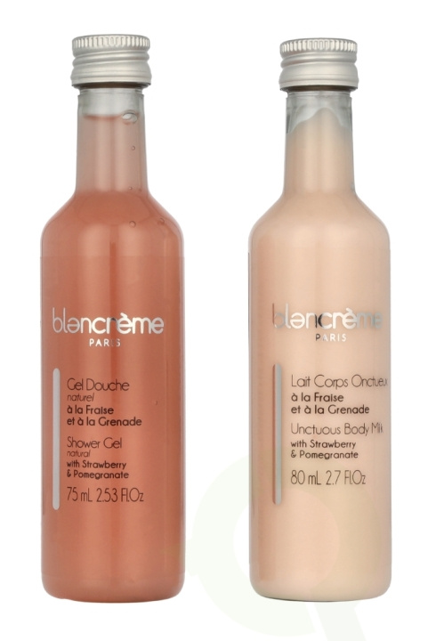 Blancreme Shower Gel + Creamy Body Milk Duo 160 ml 2x80ml - Strawberry & Pomegranate in de groep BEAUTY & HEALTH / Cadeausets / Cadeausets voor haar bij TP E-commerce Nordic AB (C95745)