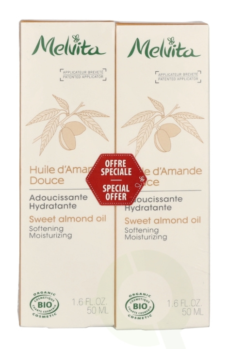 Melvita Sweet Almond Oil Duo Set 100 ml 2x50ml in de groep BEAUTY & HEALTH / Huidsverzorging / Lichaamsverzorging / Lichaamsolie bij TP E-commerce Nordic AB (C95758)