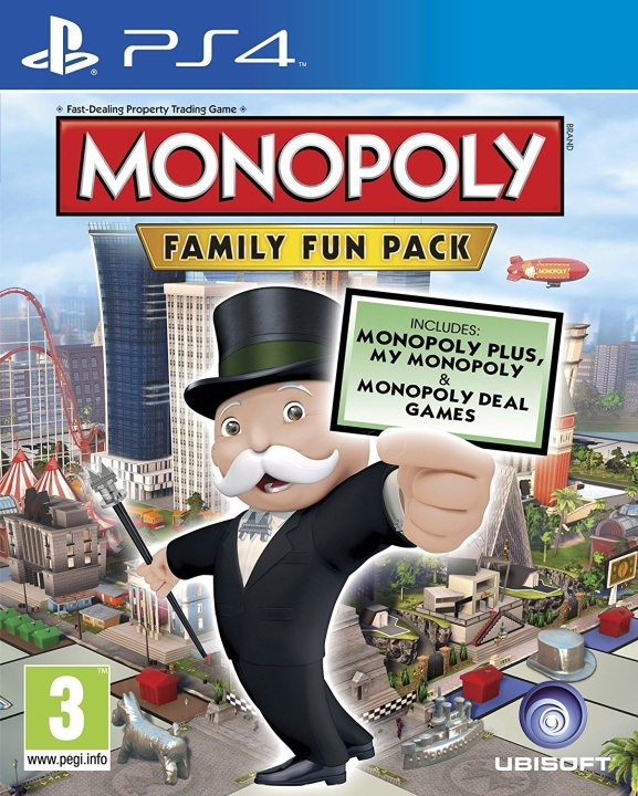 Monopoly Family Fun Pack (PS4) in de groep HOME ELECTRONICS / Spelconsoles en accessoires / Sony PlayStation 4 / Spel bij TP E-commerce Nordic AB (C95848)