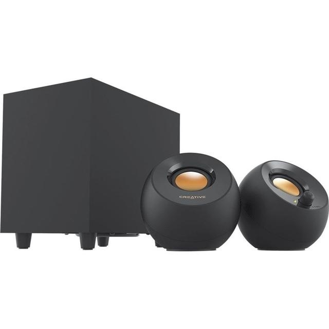 Creative Pebble Plus 2.1 stereoluidsprekers en subwoofer in de groep HOME ELECTRONICS / Audio & Beeld / Luidsprekers & accessoires / Bedrade luidsprekers / Draagbare luidsprekers bij TP E-commerce Nordic AB (C96103)